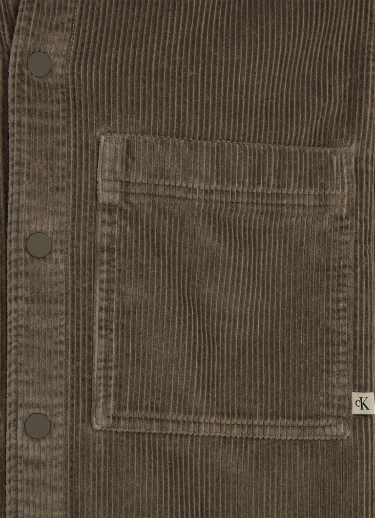 Calvin Klein korduro košulja s džepom na prsima