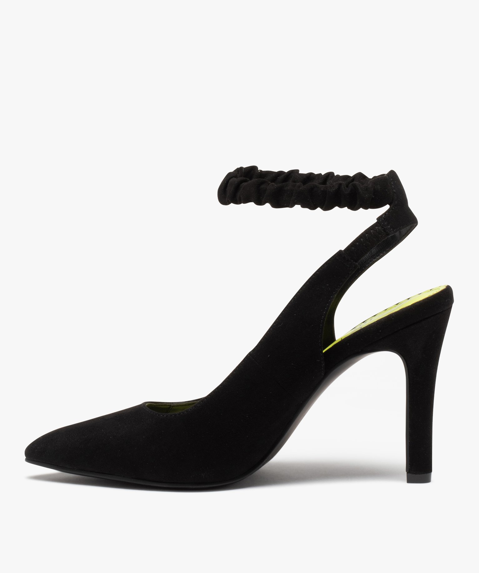 Escarpin femme ouvert à talon fin noir | GEMO