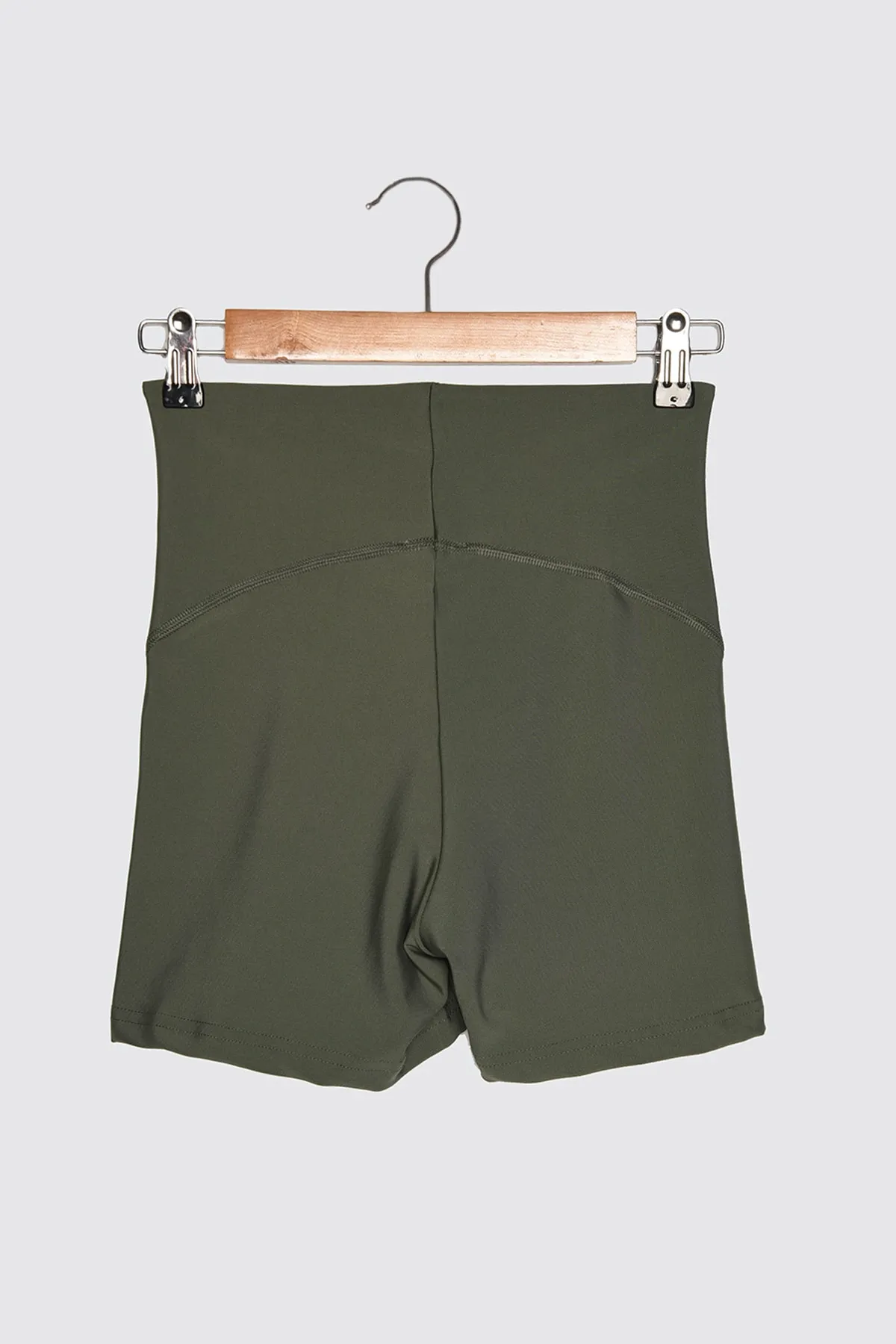 Trendyol Collection  Khaki Restorer Strick-Sportshorts/kurze Leggings TWOSS21SR0545