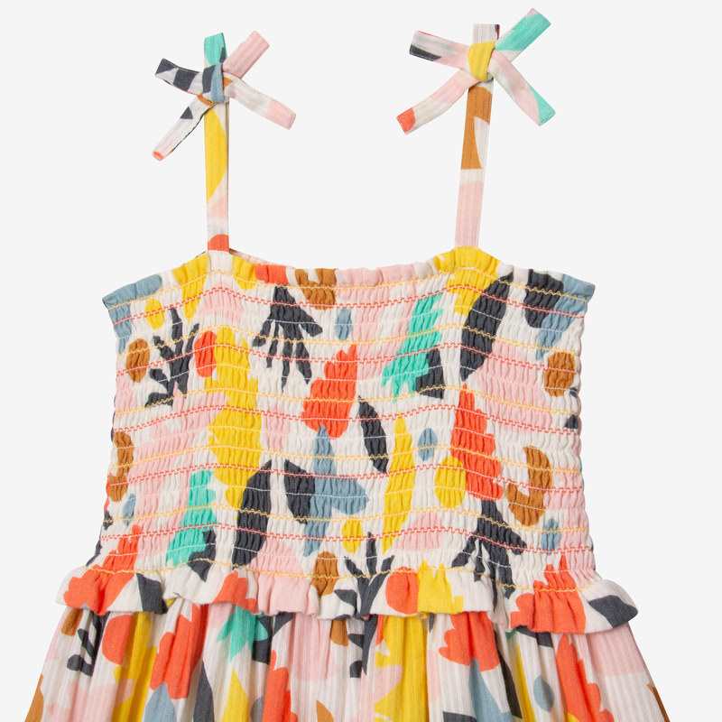 Robe fille pop couleur blanche Catimini