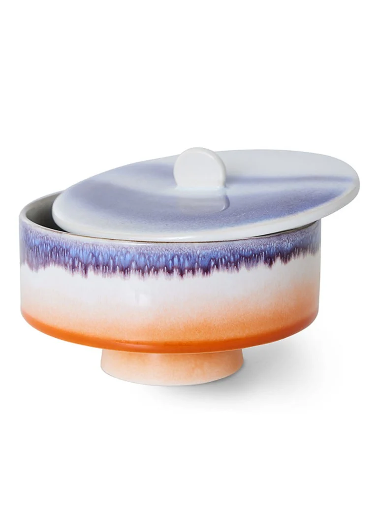 Vază de depozitare violetă HKliving de 14 cm