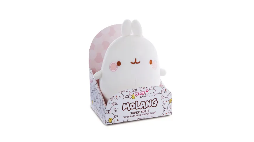 NICI Molang 16cm in Geschenkverpackung weiß