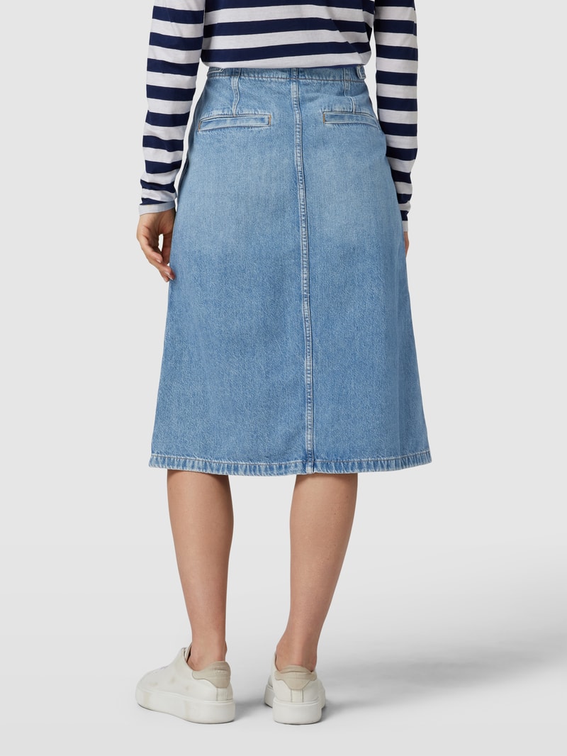 Midirock in Denim-Optik in jeans