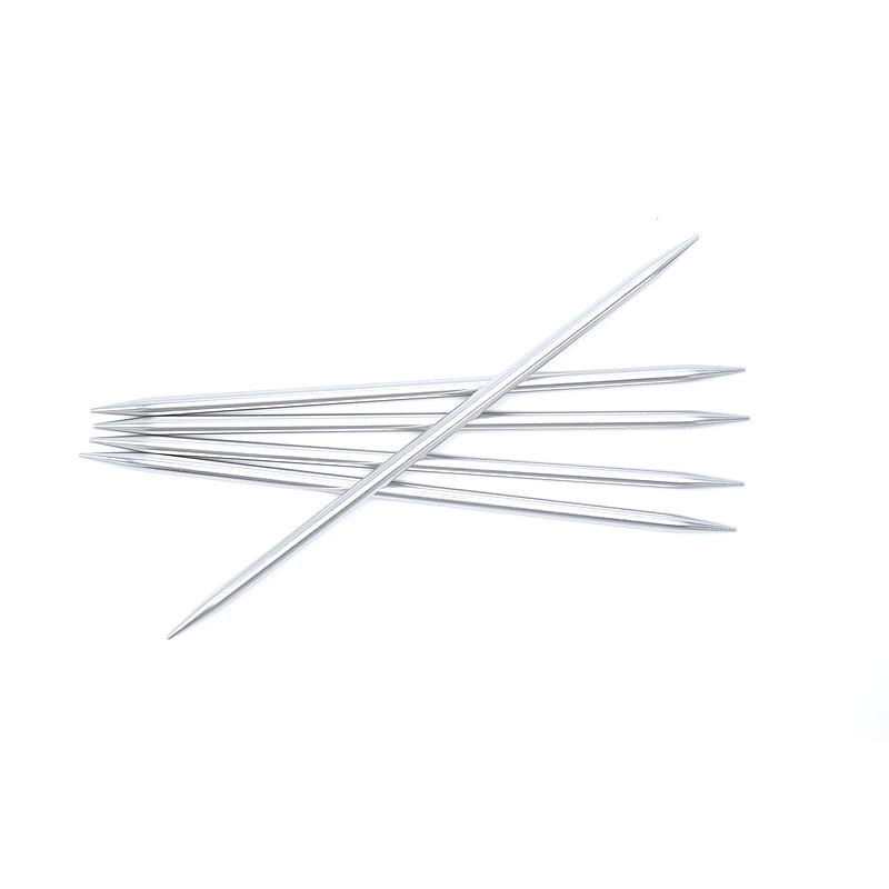 Strømpepinne 20 cm 6,0 mm aluminium silver