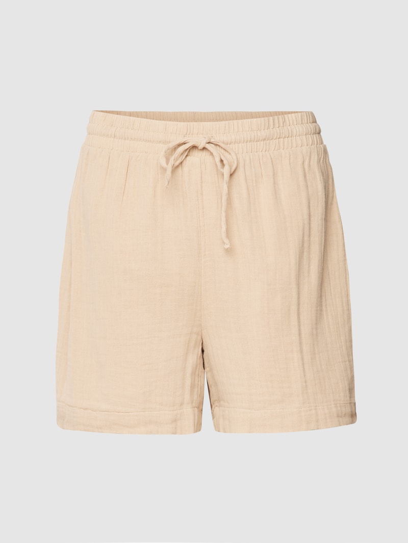 Shorts mit Plisseefalten Modell 'TINA' in sand