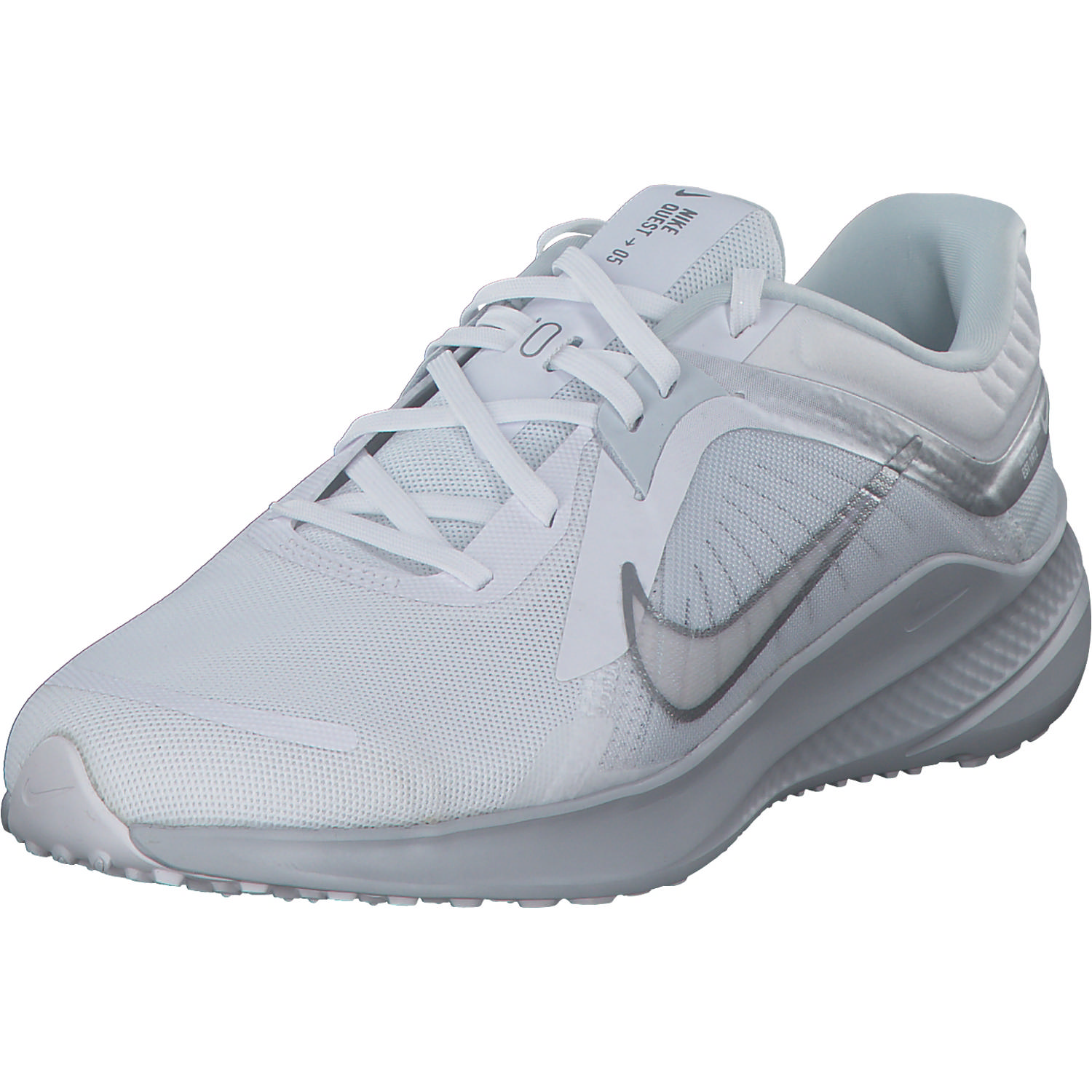 Nike Quest 5 DD9291, Schnürschuhe, Damen, white/met silver pure platinum