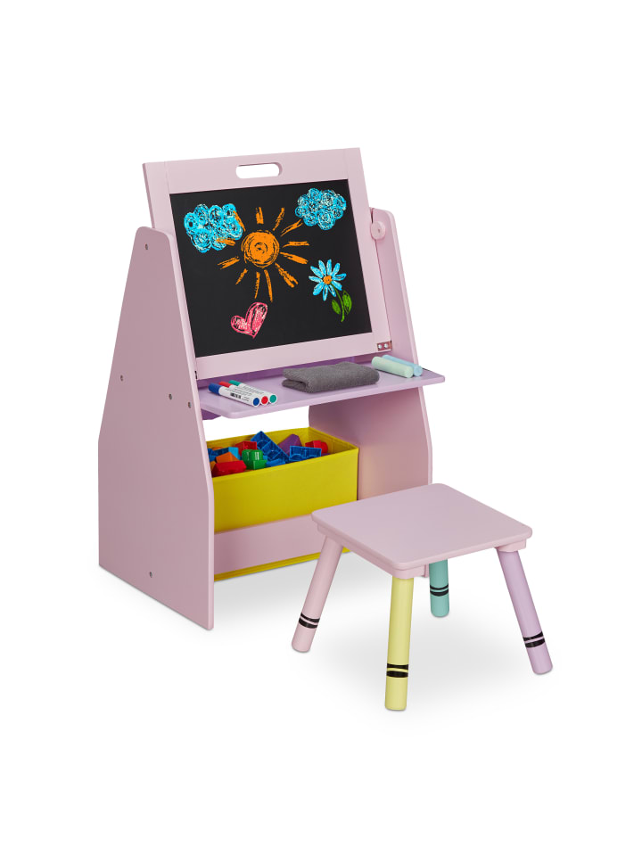 relaxdays Kinderregal in Rosa - (B)52 x (H)84 x (T)45 cm günstig kaufen onesize