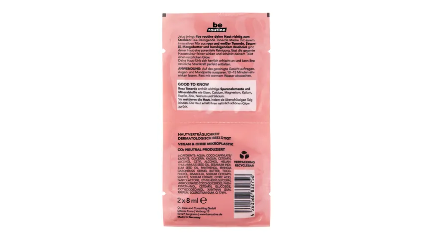 be routine Reinigende Tonerde Maske 16 ml