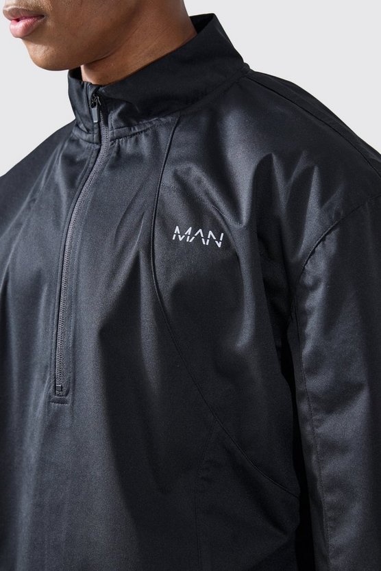 Man Active Oversize Golf Jacke mit Trichterkragen und Reißverschluss