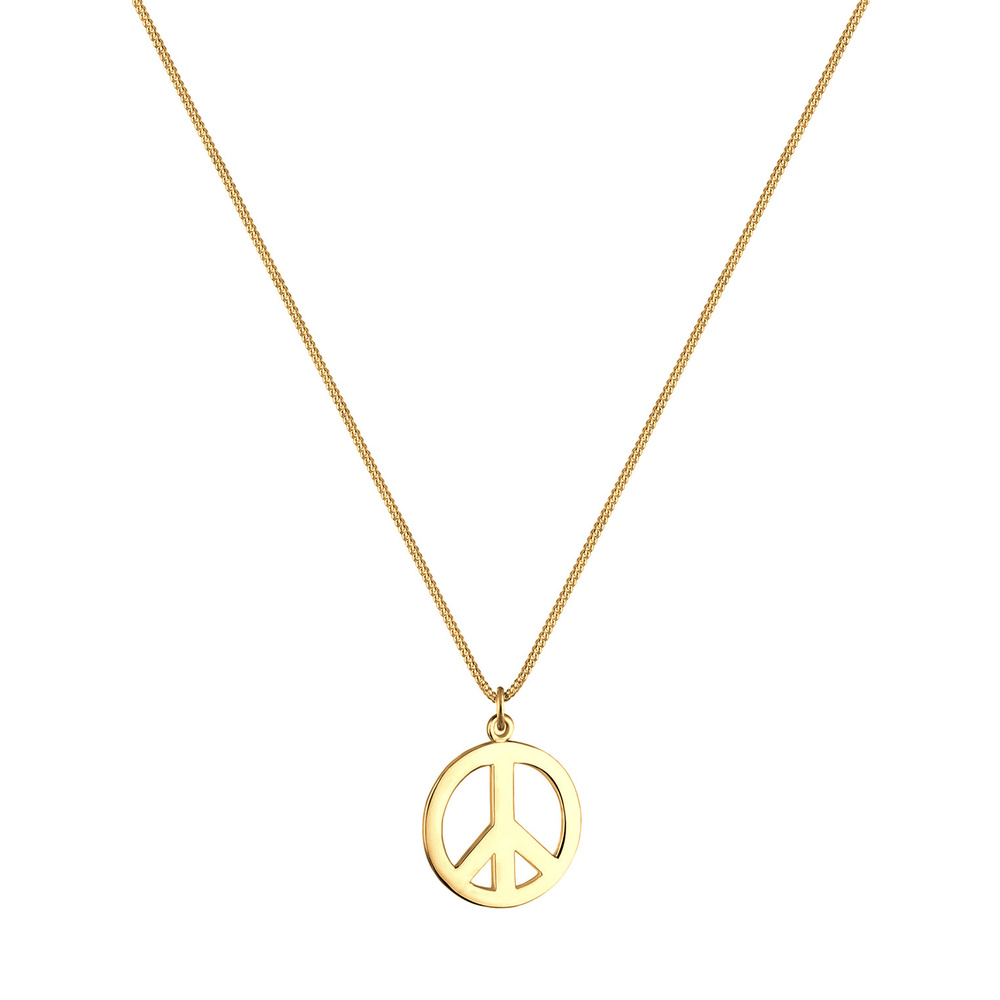 Elli Elli Collier Femmes Signe de Paix Boho en Argent Sterling 925 Bijoux