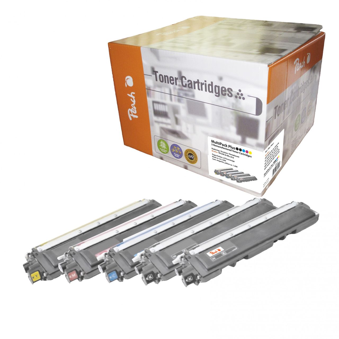 Peach Spar Pack Plus Tonermodule ersetzt Brother TN-230