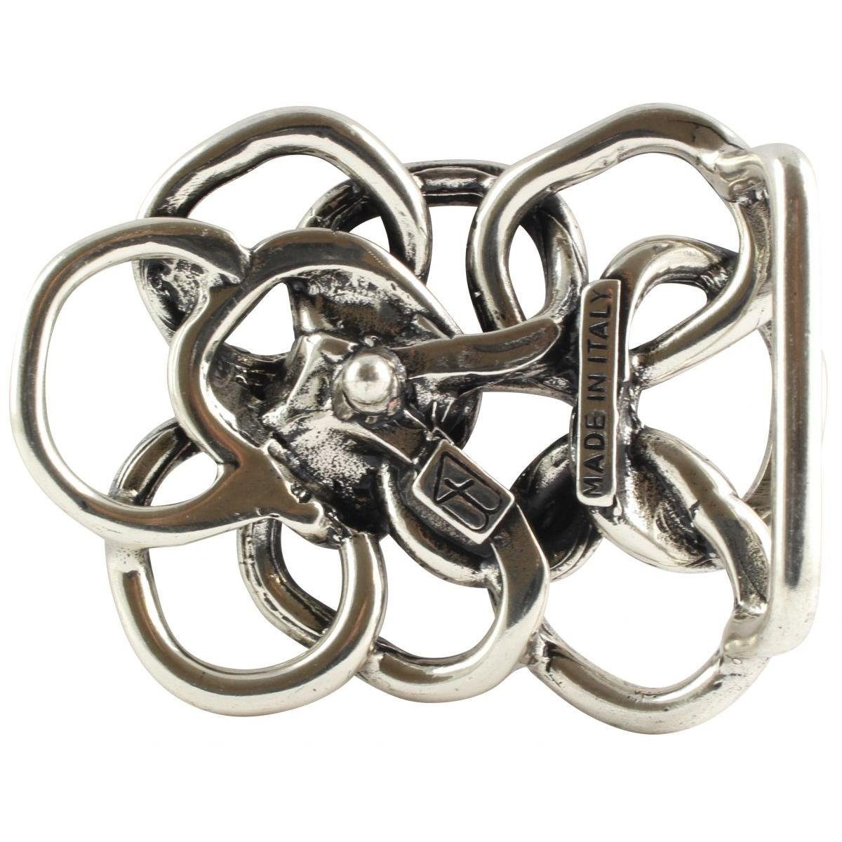 BELTINGER Gürtelschnalle Ringe 4,0 cm - Buckle Wechselschließe Gürtelschließe 40mm - Gürtel bis