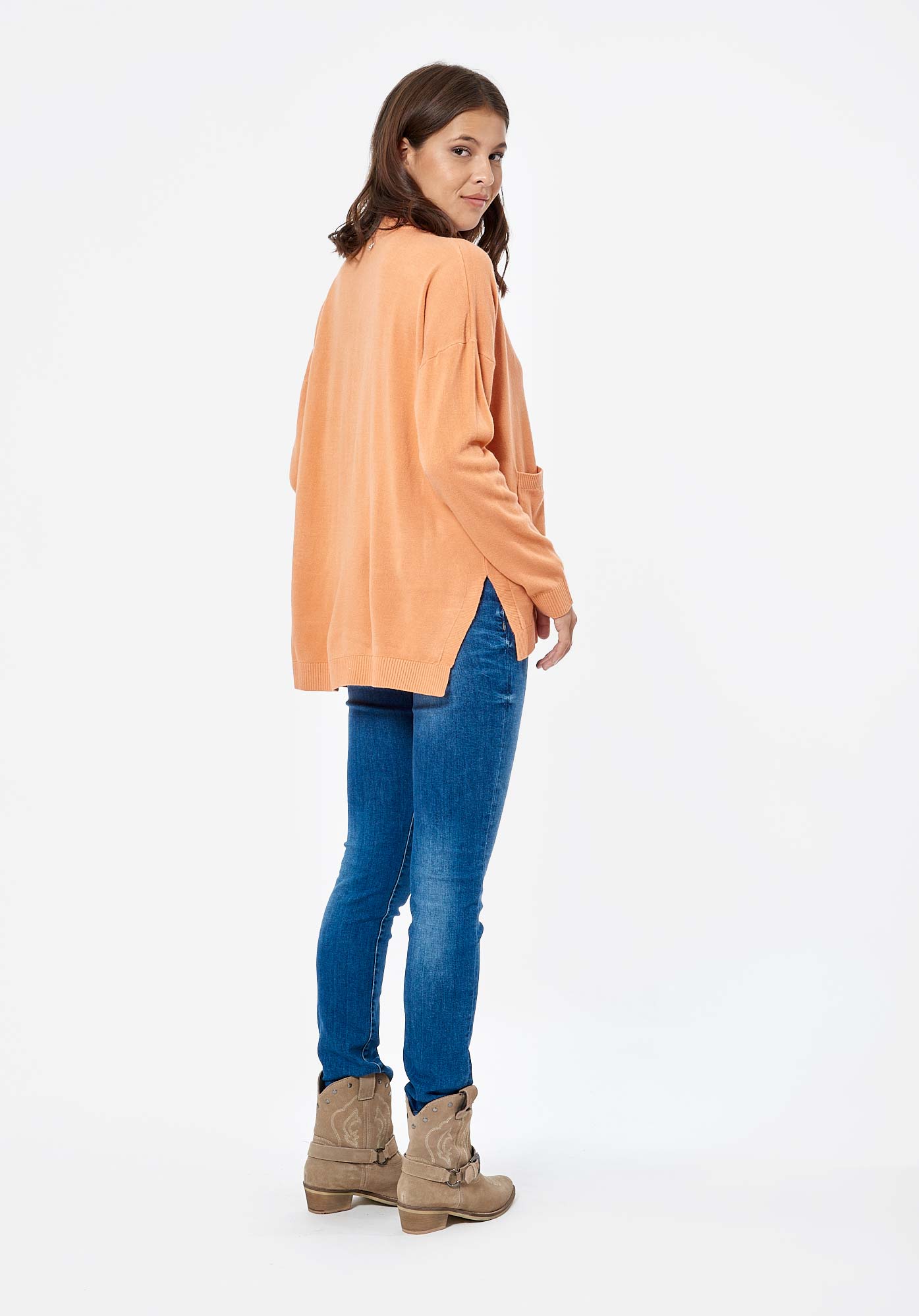 JILET  Gilet orange Femme