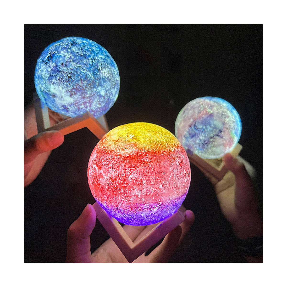 frler Mond Lampe Malset Nachtlicht Bastelset Deko-Bastelsets für Kinder