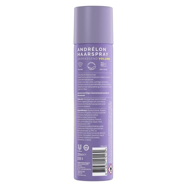 Andrélon Classic Yllättävän volyymivaha hiuslakka 250ml