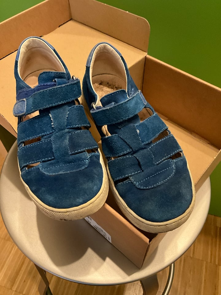 Naturino Leder-Halbsandalen in Blau günstig kaufen 32