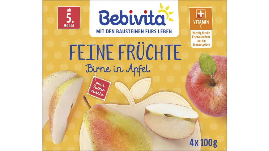 Bebivita Feine Früchte Birne in Apfel 400 g