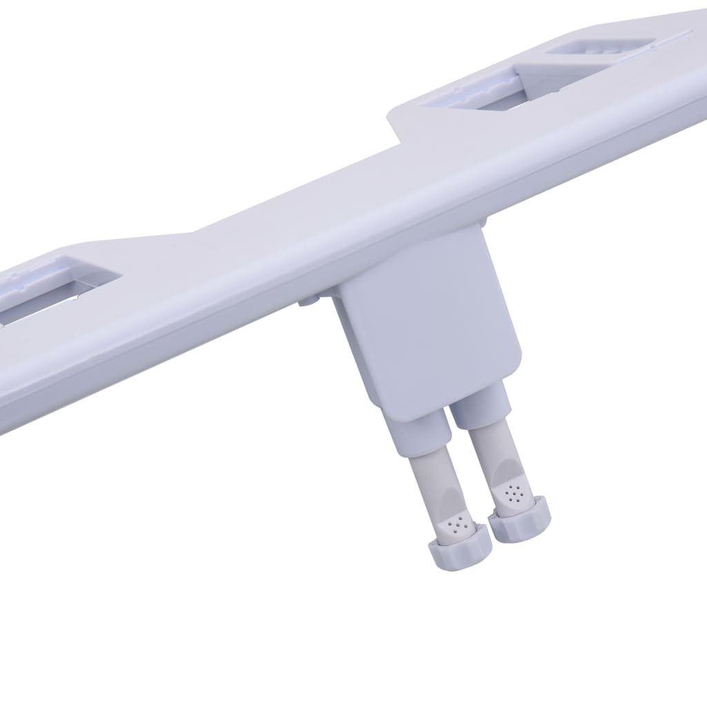 vidaXL Bidet Bidet-Aufsatz für Toilettensitz Heiß- Kaltwasser Doppeldüsen