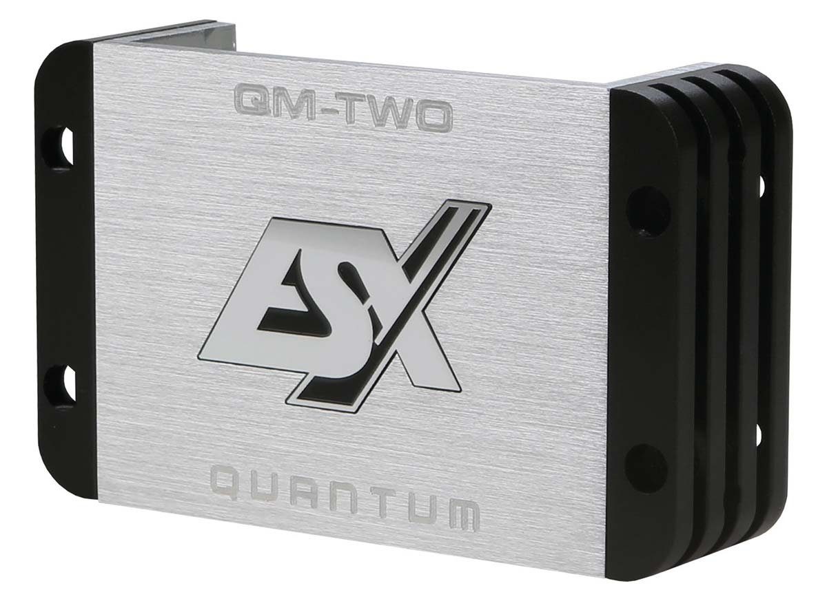 ESX QM-TWO V2 QUANTUM 2-Kanal Class D Mini Digital Verstärker Verstärker (Anzahl Kanäle: 2-Kanal)