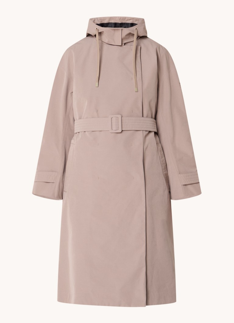 MaxMara Carter parka levehető kapucnival és övvel