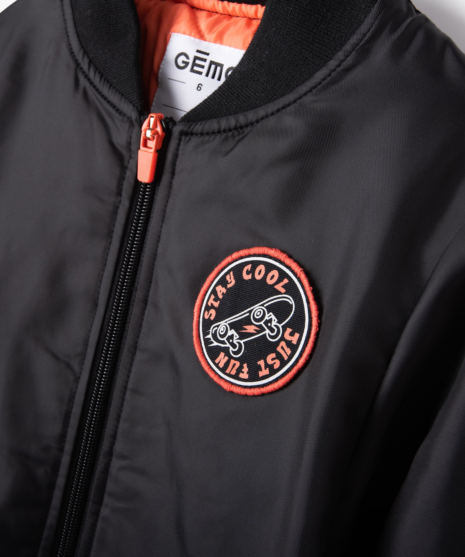 Blouson Garçon esprit bombers noir | GEMO