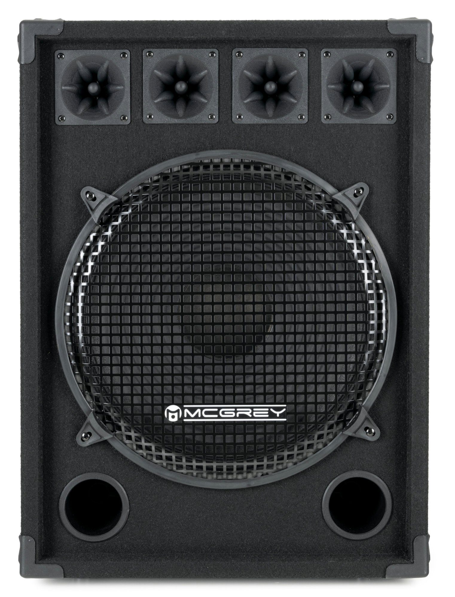 McGrey DJ Karaoke Komplettset PA Anlage Party-Lautsprecher (Bluetooth, 800 W, 2-Wege Partyboxen (15 zoll) Subwoofer - inkl. Endstufe & Mikrofone)