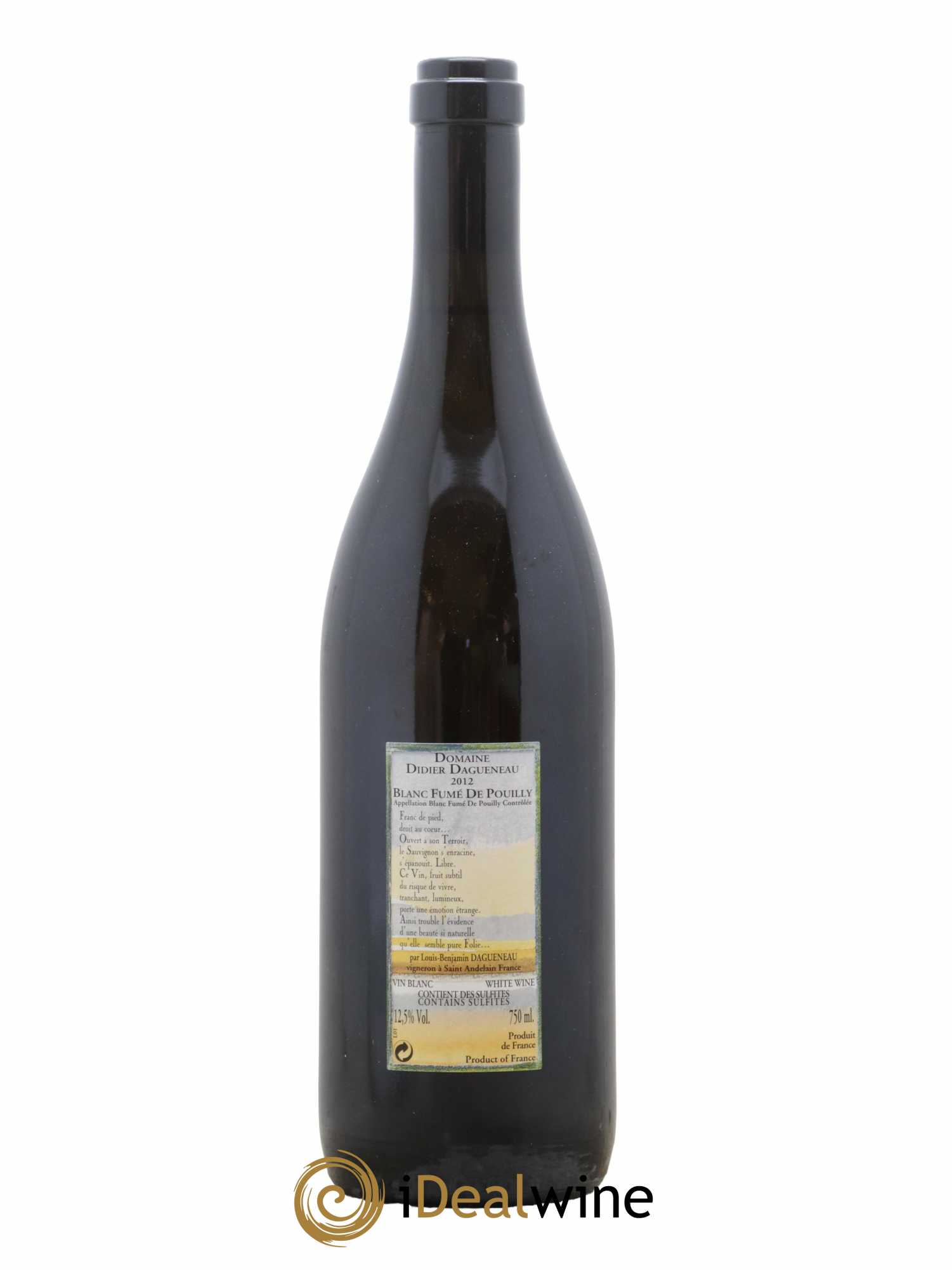 Pouilly-Fumé Astéroïde Dagueneau  2012 - Lot de 1 Bouteille