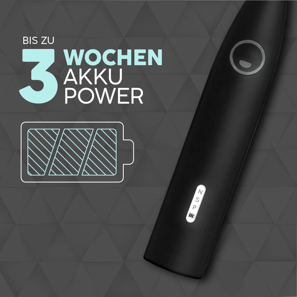 Elektrische Zahnbürste Eco R2 all Black, 1 St