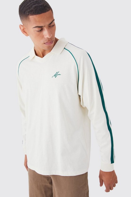 Man Fußball-Hemd mit Raglan-Kragen