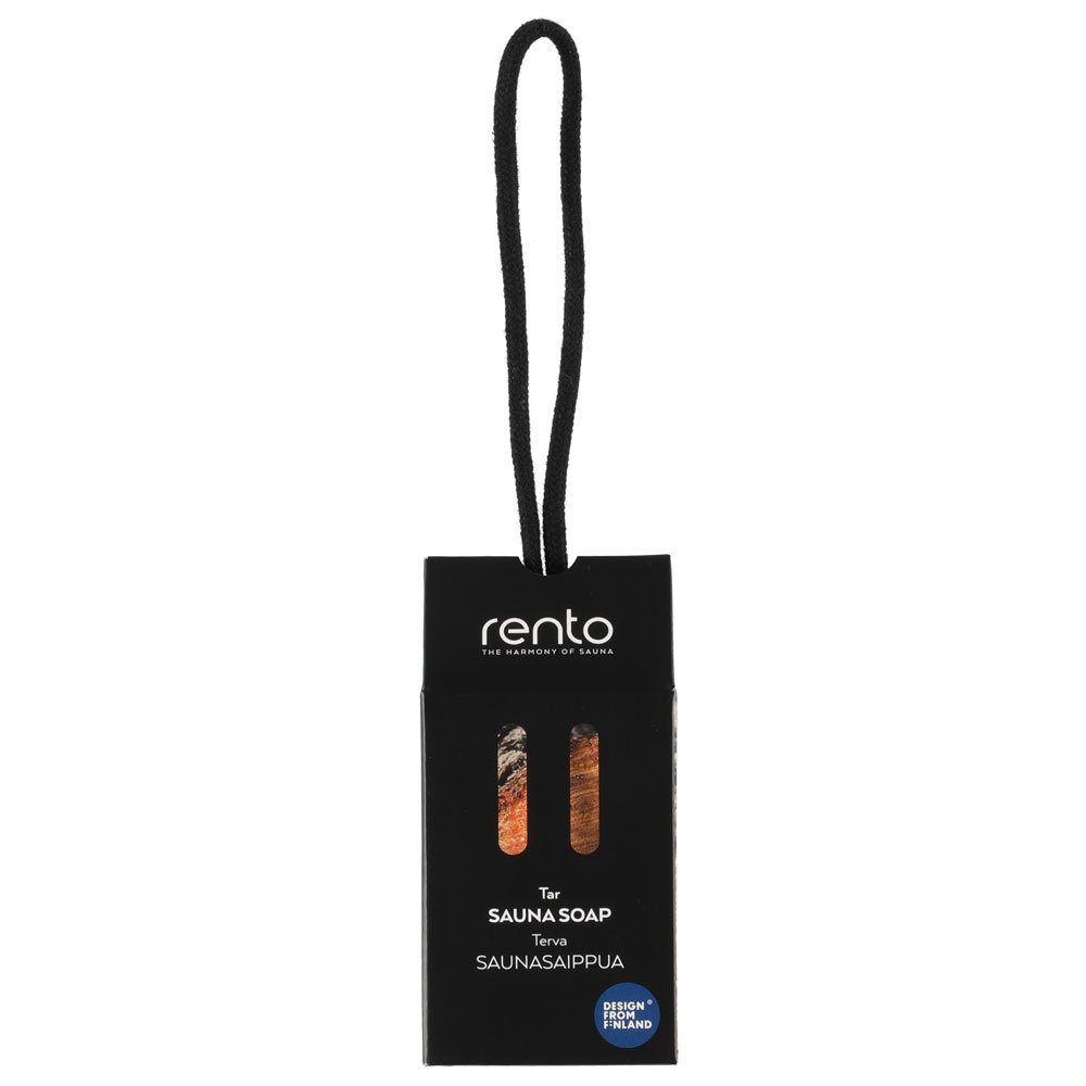 rento Feste Duschseife Rento Saunaseife 150 g, 1-tlg., mit Jute-Kordel aus Finnland.