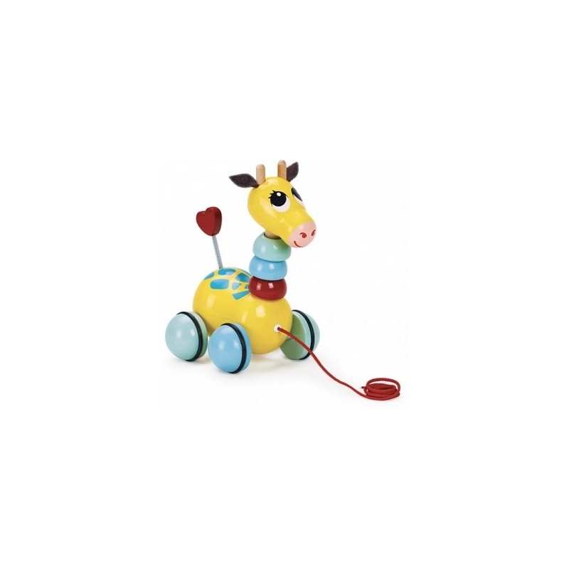 Flip Flap la girafe en bois à tirer