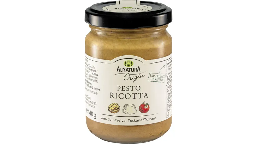 Alnatura Bio Origin Pesto Ricotta Origin 140 g