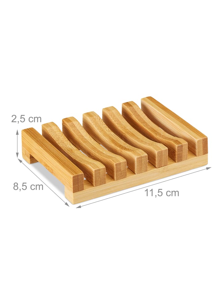 relaxdays Seifenschale Bambus günstig kaufen onesize