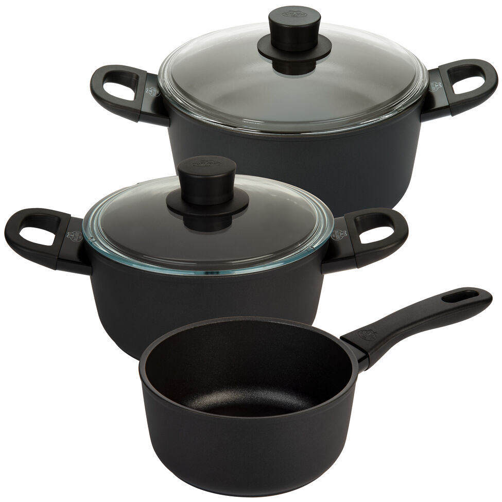 Kochtopfset 3-TLG, Aluminium, Keravis Extreme