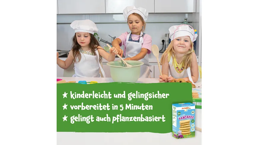 pumpkin organics Bio Hafer & Dinkel Pancakes Backmischung 200 g