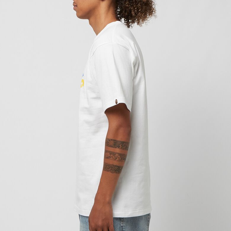 A Bathing Ape Colors College Tee M C white
