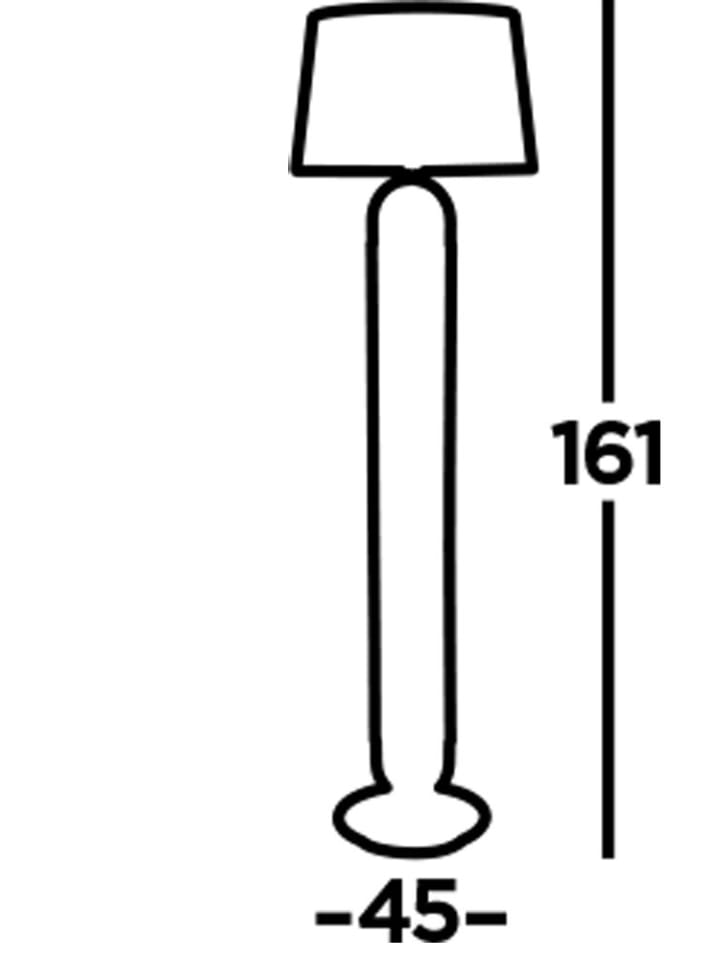 Licht-Erlebnisse Stehlampe in Schwarz Messing matt günstig kaufen onesize