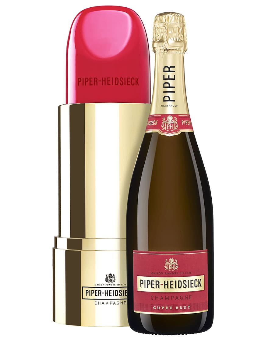 Champagne AOC Cuvée Brut Lipstick Piper-Heidsieck 0,75 ℓ, En Étui