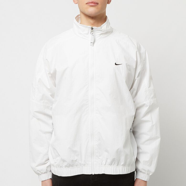 NIKE Solo Swoosh Woven Track Jacket Plain white/black