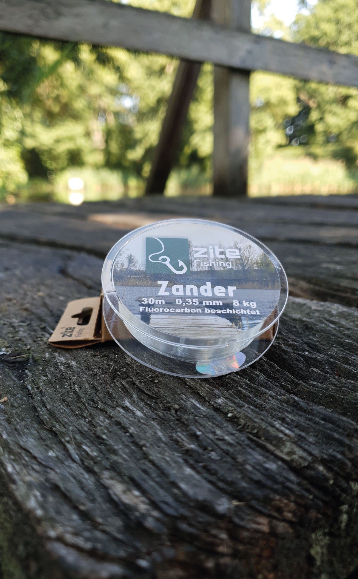 Zite Angelschnur Fluorocarbon Vorfachschnur 0,35mm, 30m - Monofile Zanderschnur