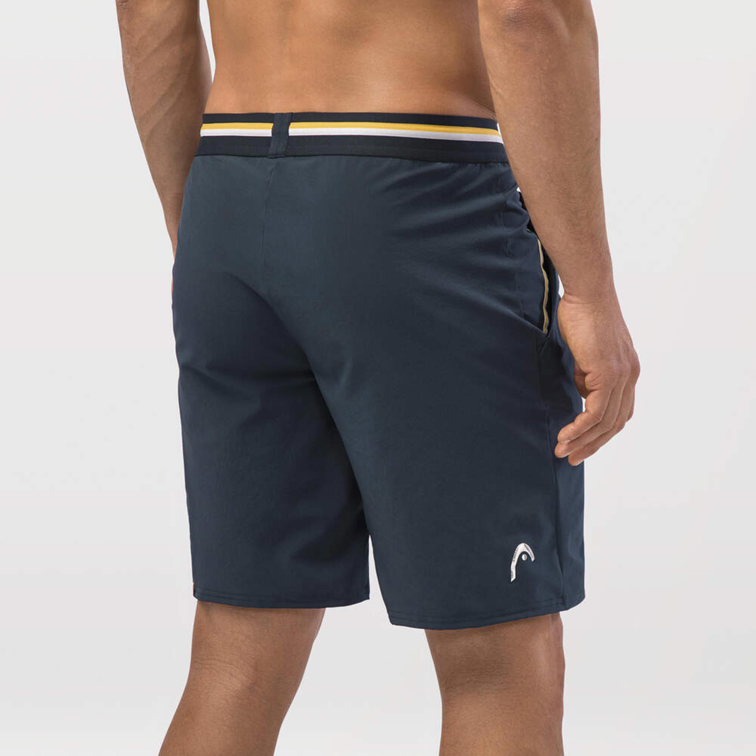 Performance Shorts Herren - Dunkelblau, Goldgelb