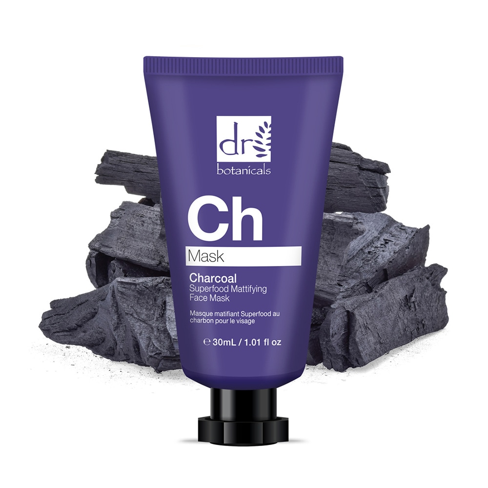 apothecary by dr botanicals Masque Visage Matifiant Superfood au Charbon Masque Visage