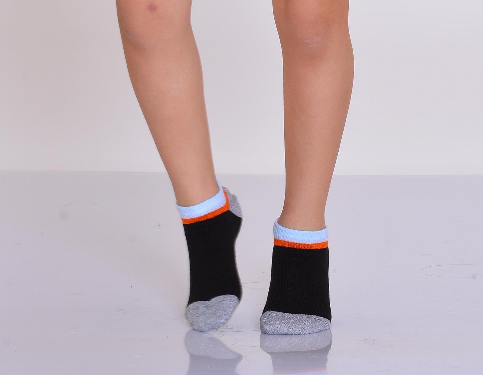 LOREZA Kurzsocken 12 Paar Jungen Mädchen Uni Kurzsocken Socken Kindersocken (Paar, 12-Paar) 12-Paar