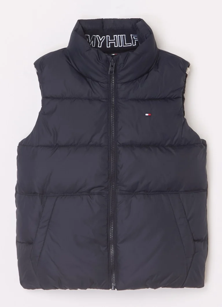 Pikowana kamizelka Tommy Hilfiger z haftowanym logo