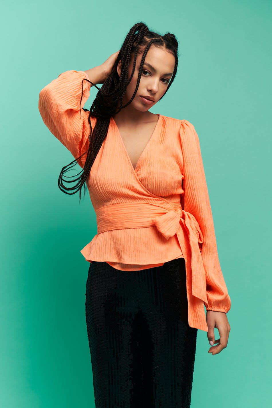 Moa wrap top