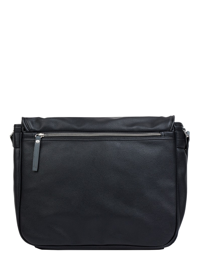 Messenger Bag mit Multimediafach Modell 'Moto' in schwarz