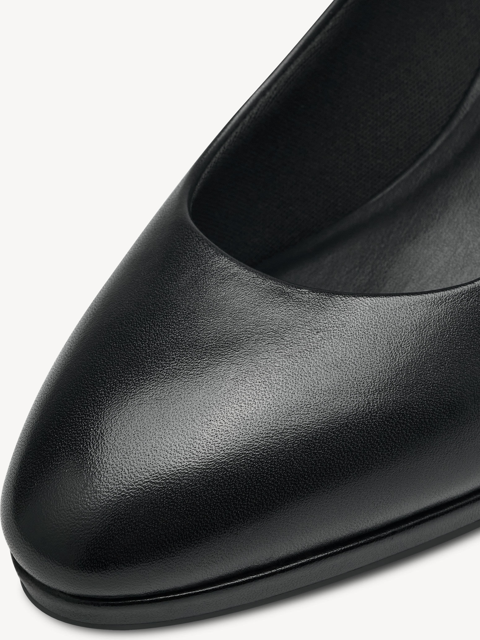 Escarpin en cuir - noir