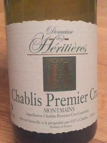 Domaine des HéritièresChablis Premier Cru 'Montmains' 2020