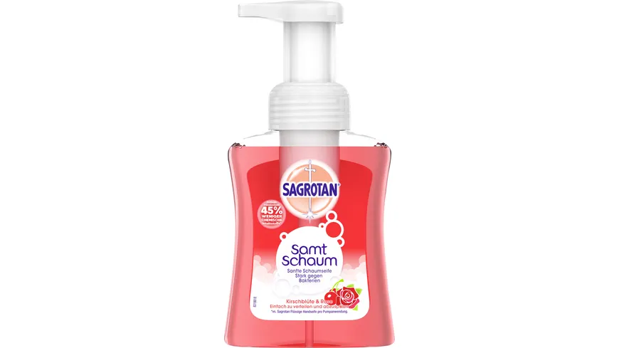 Sagrotan Samtschaum Seife Kirschblüte & Rose 250 ml