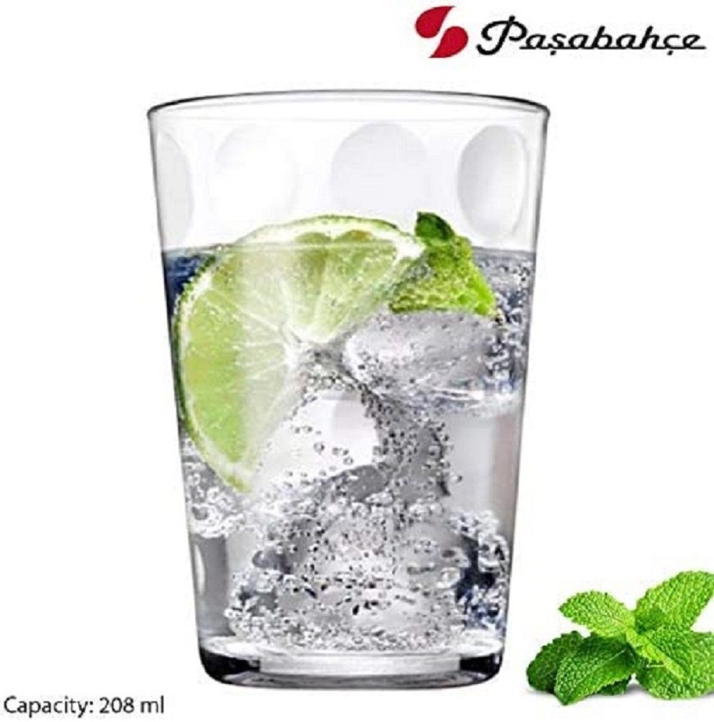 Pasabahce Glas 6er Pack Space Becher Wassergläser 208ml Trinkgläser